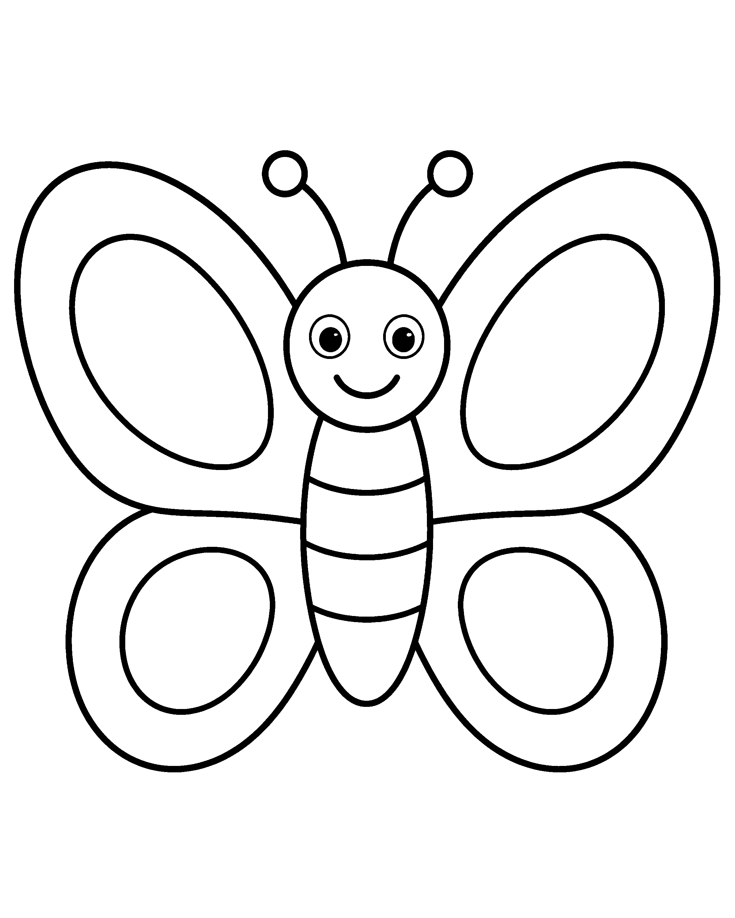 Butterfly Hello colouring outline