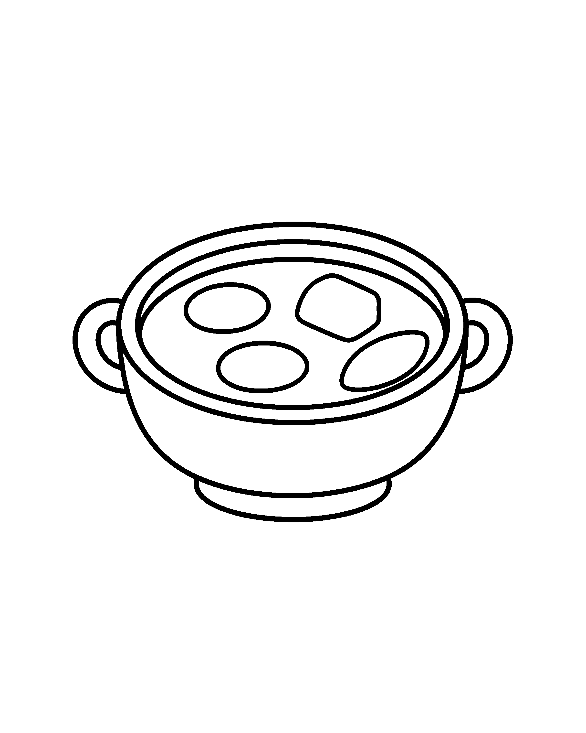 Soup colouring outline
