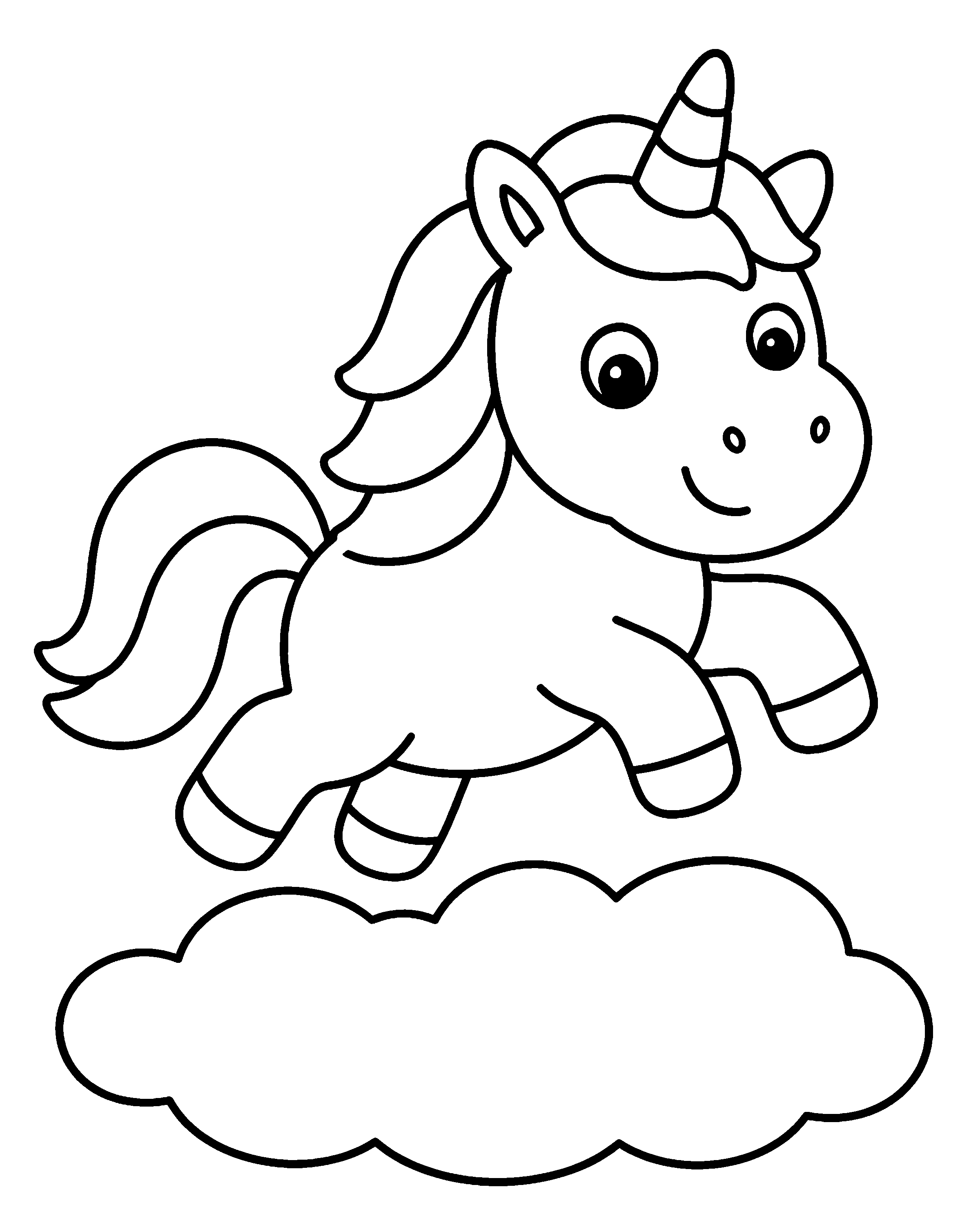 Cloud Jumper colouring outline