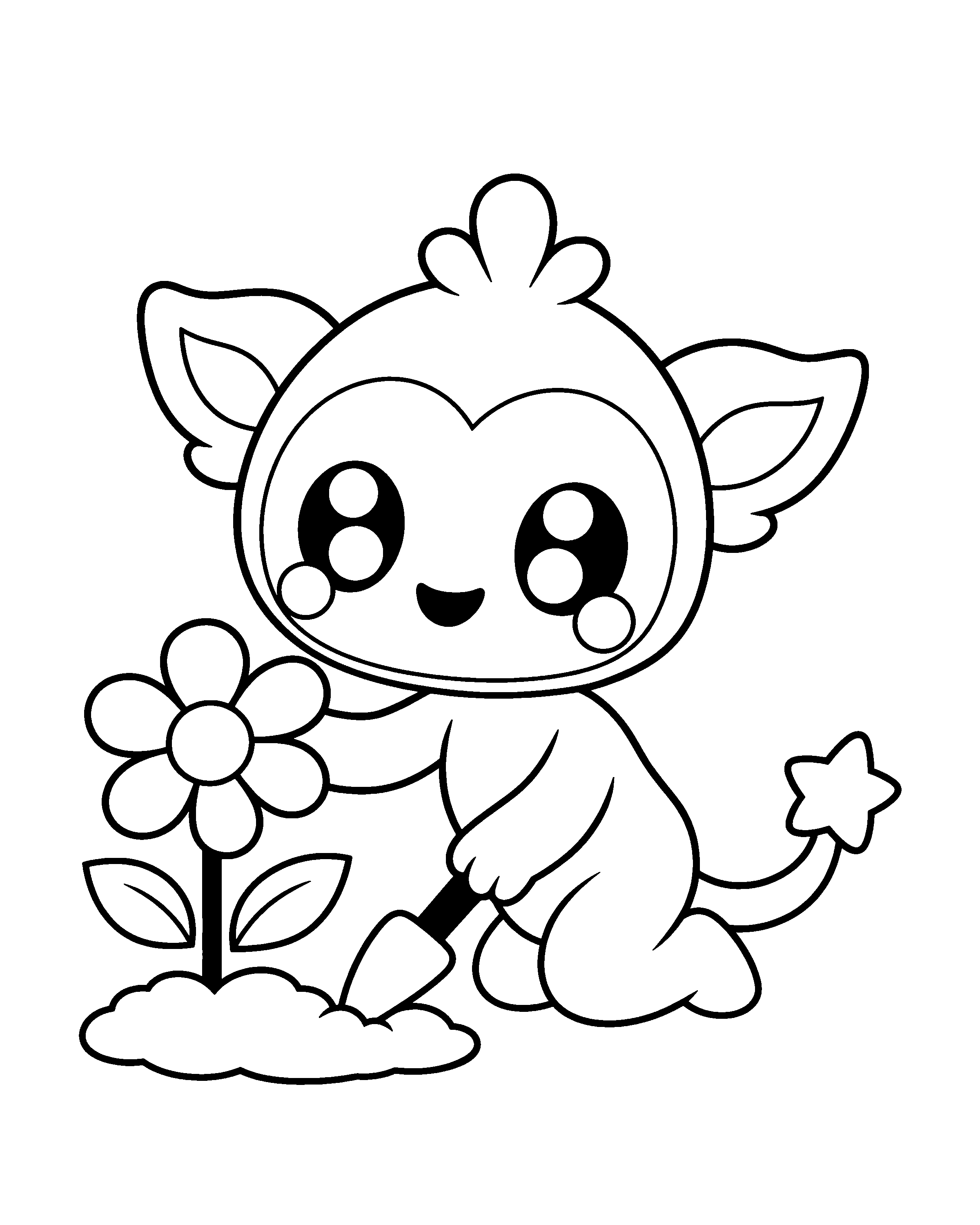 Gardener Cubmee colouring outline