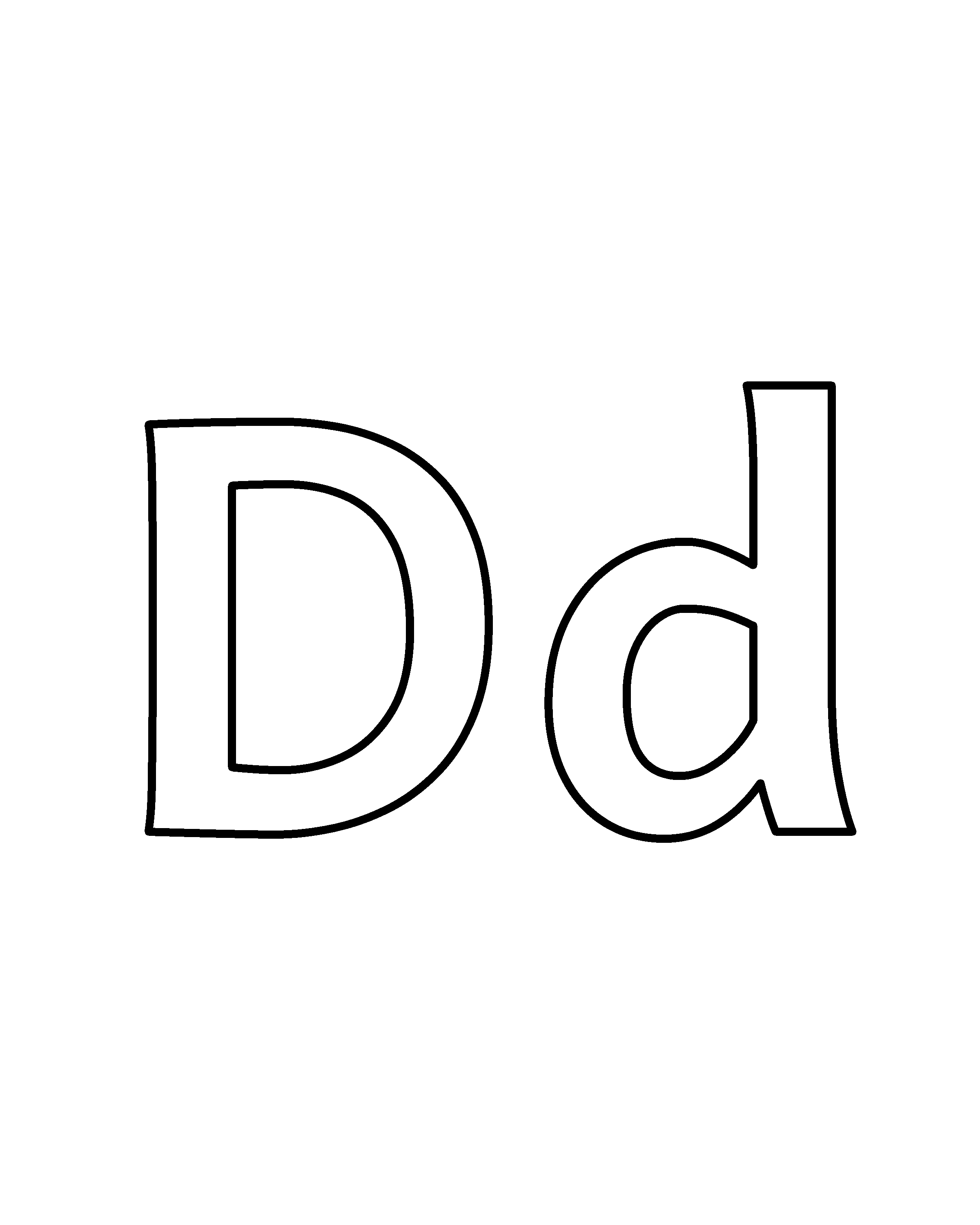 Dd colouring outline