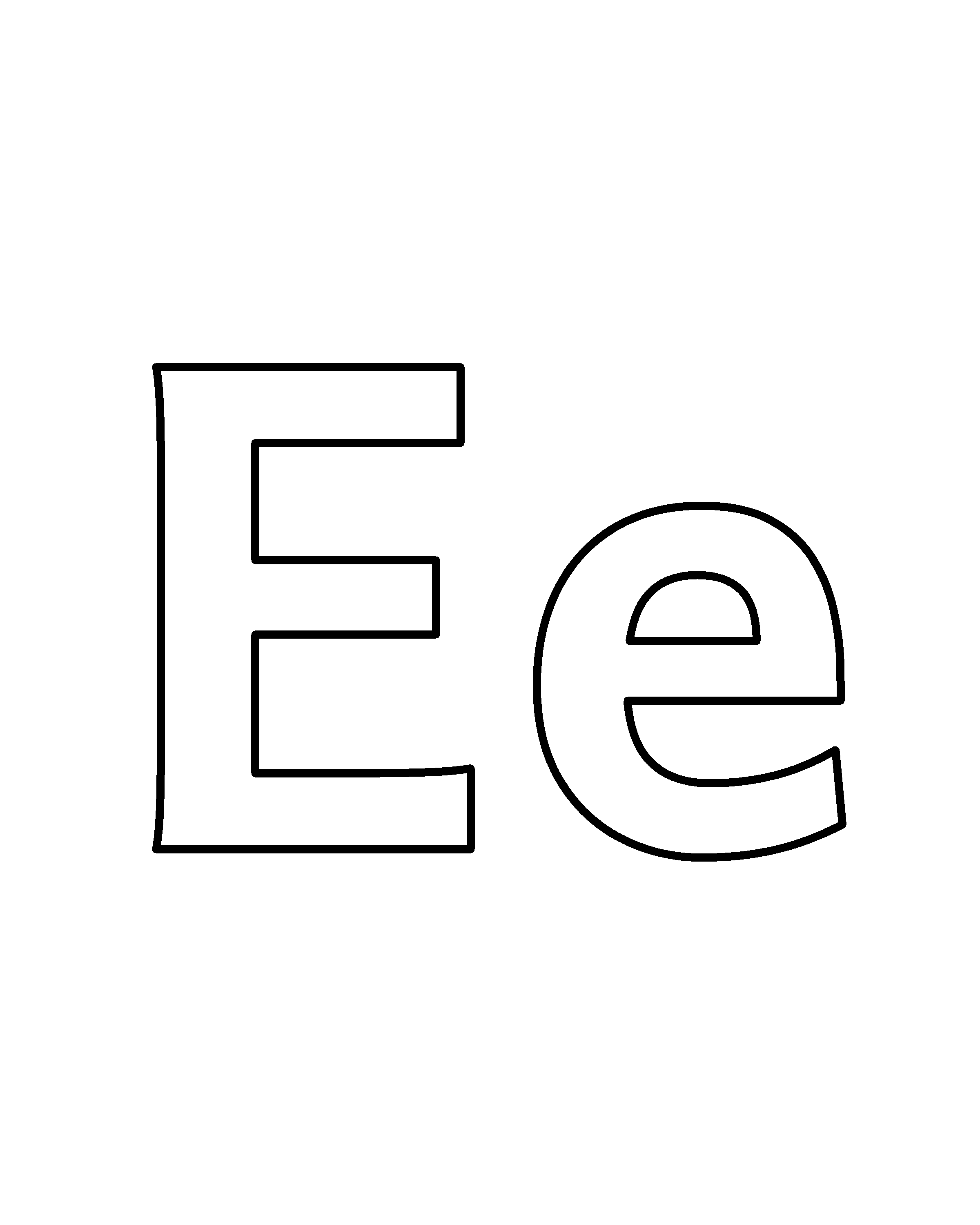 Ee colouring outline