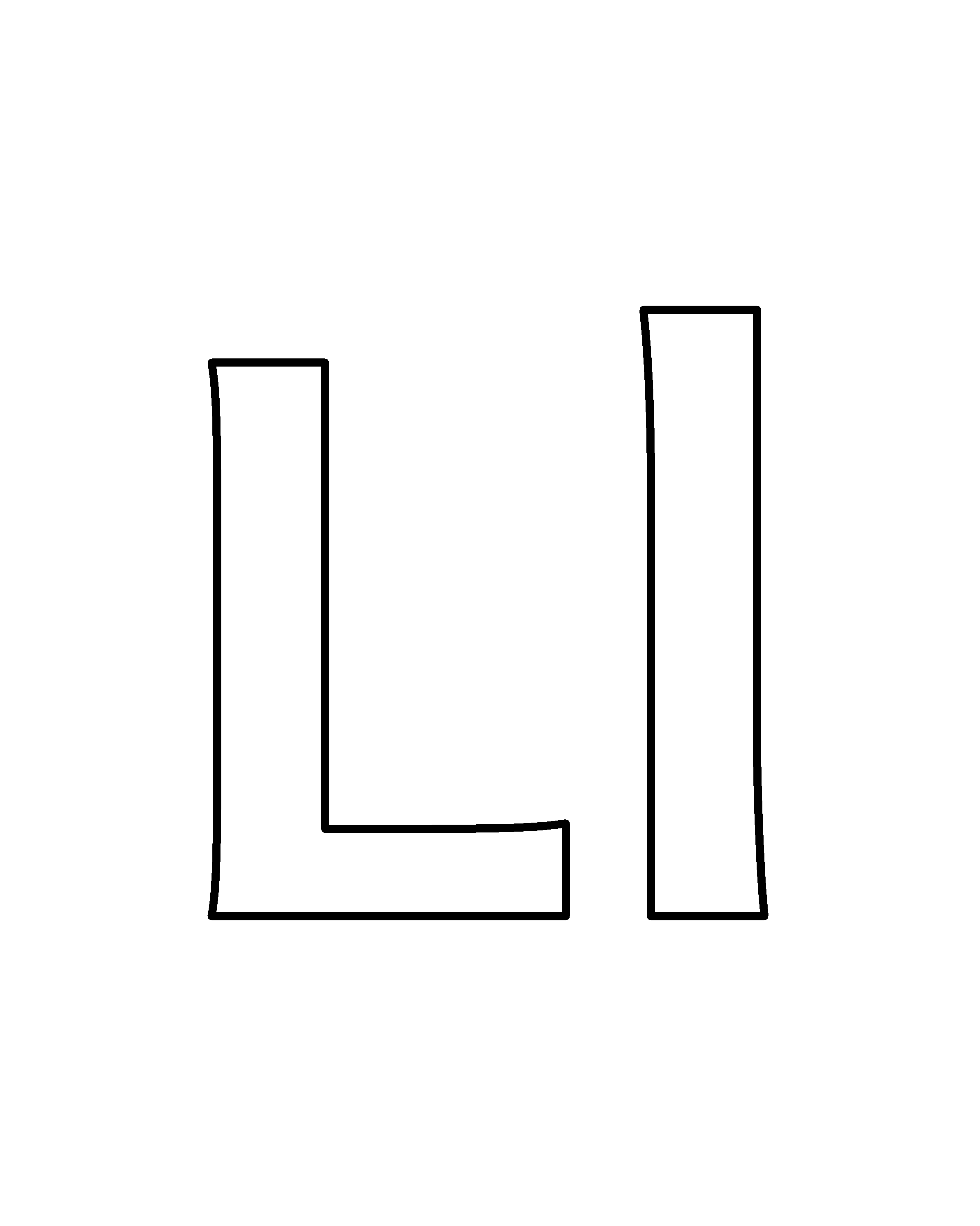 Ll colouring outline