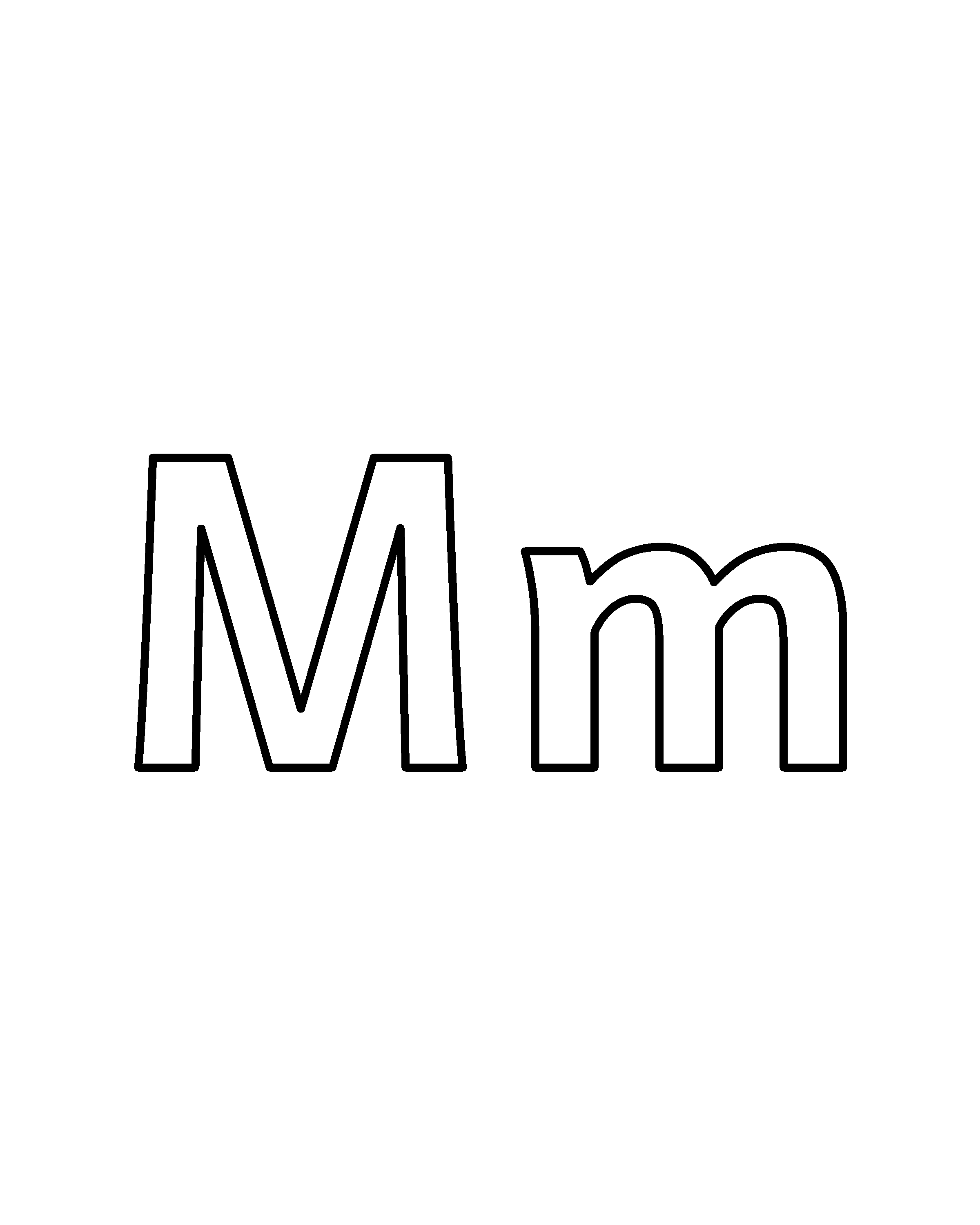 Mm colouring outline