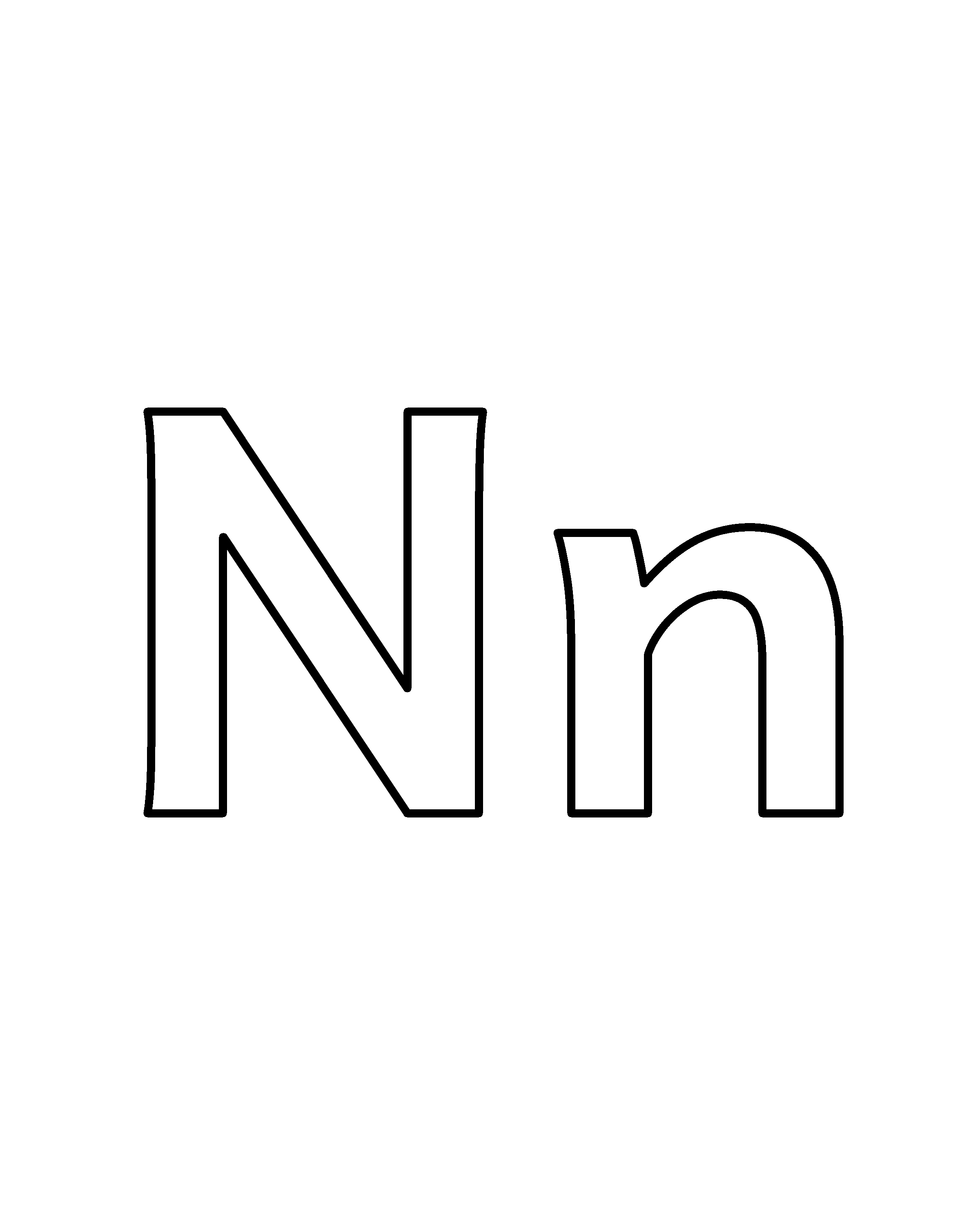 Nn colouring outline