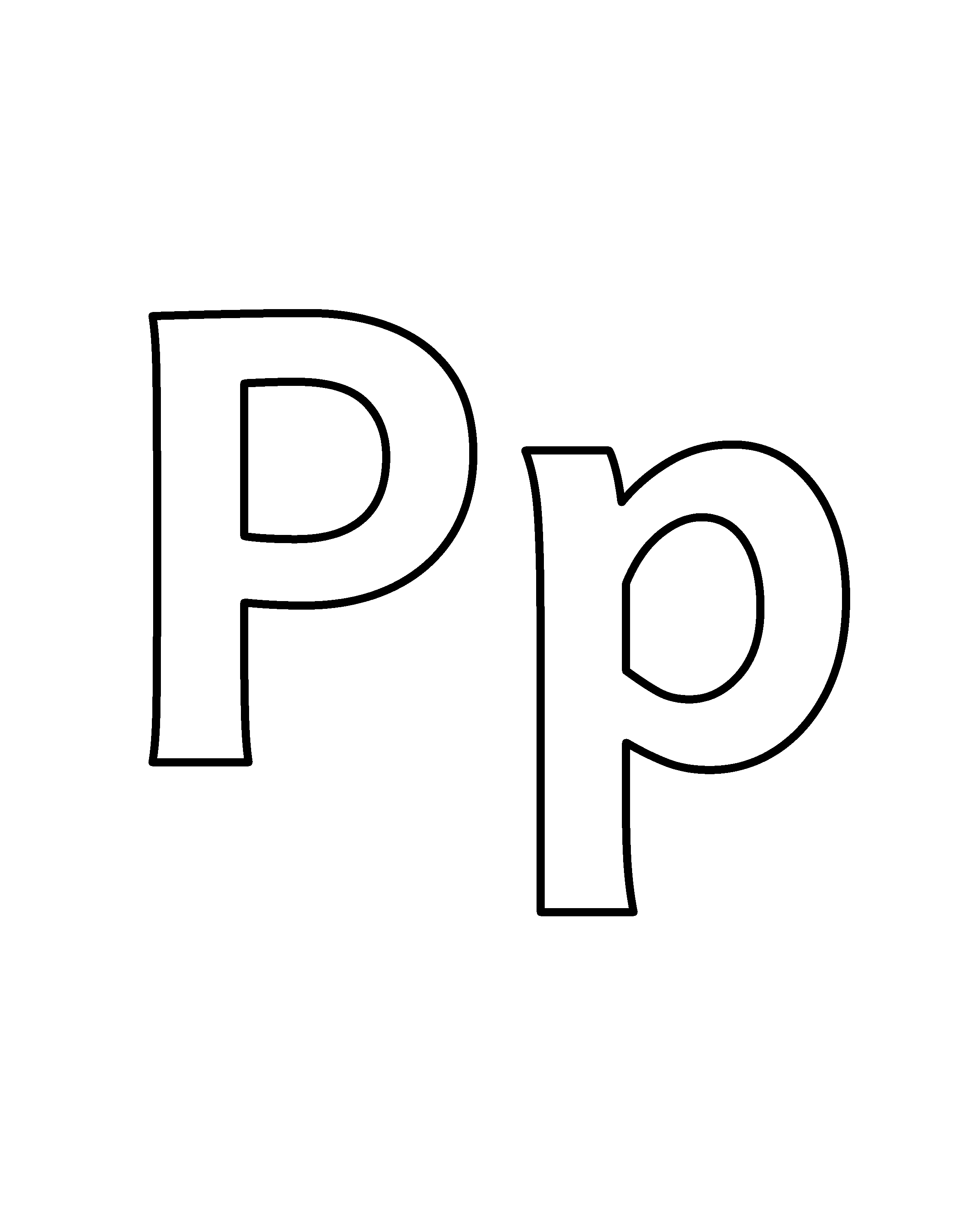 Pp colouring outline