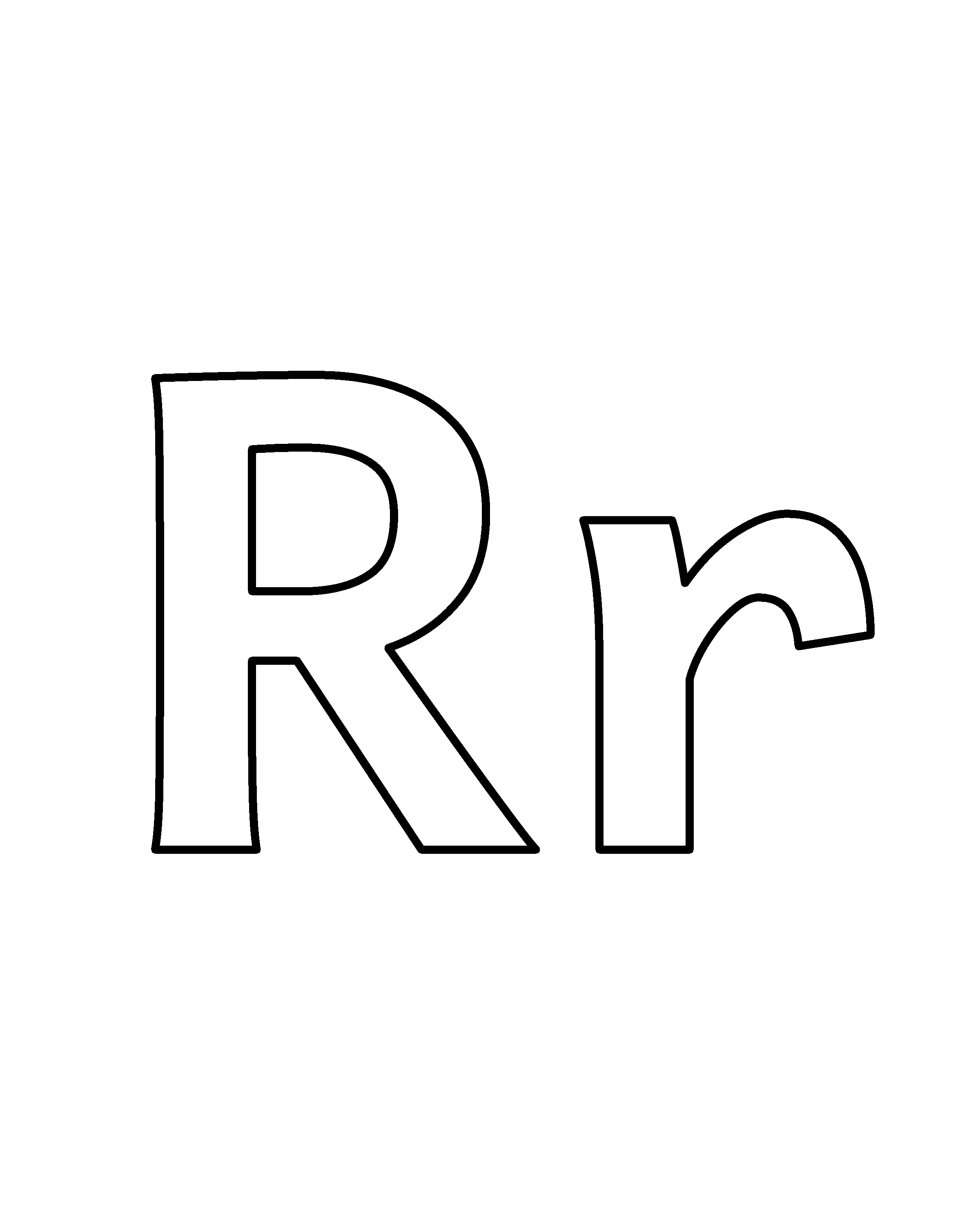 Rr colouring outline