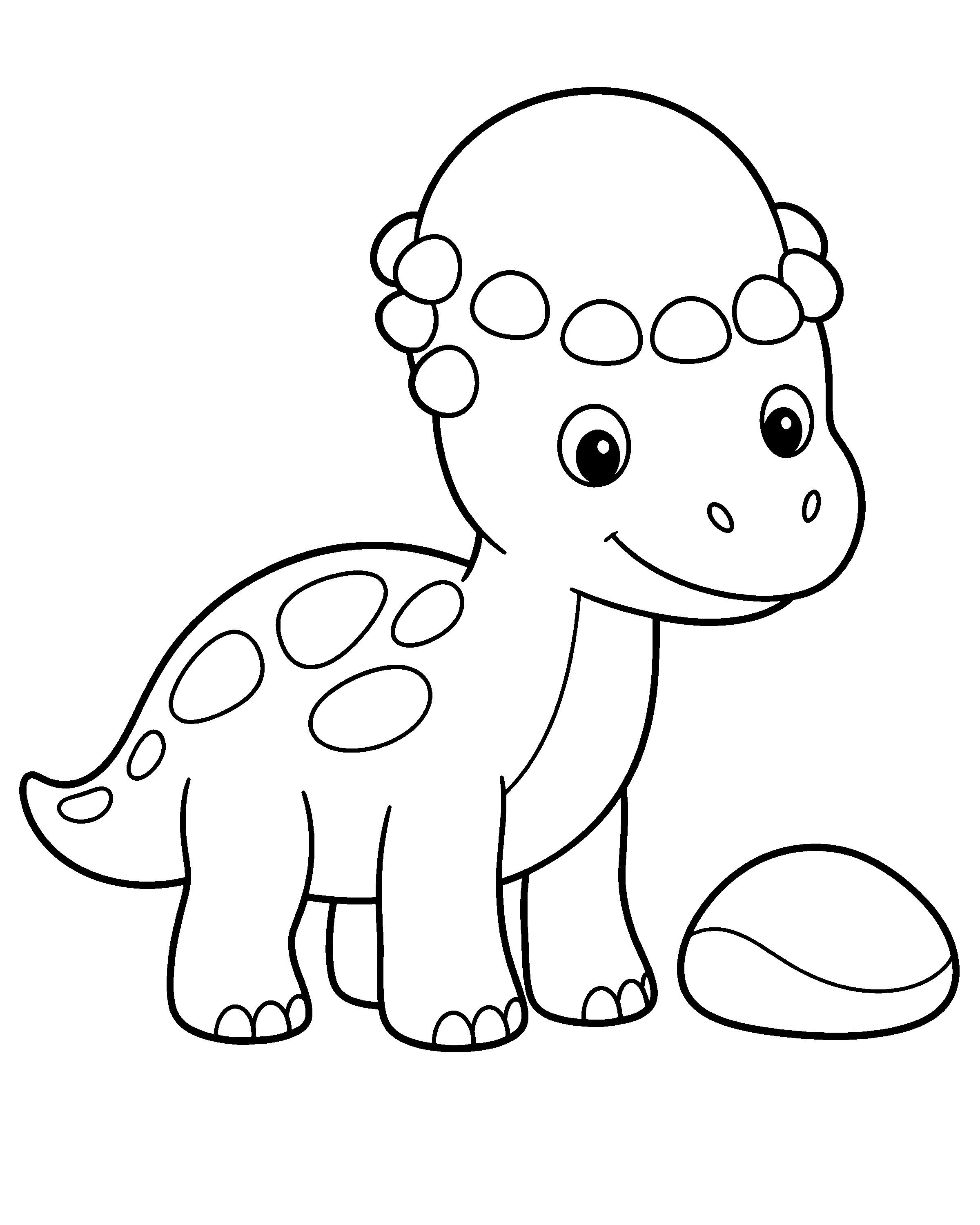 Strong Pachy colouring outline